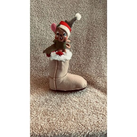 Annalee Christmas Mouse in Stocking 10" 2013 - Picture 1 of 7